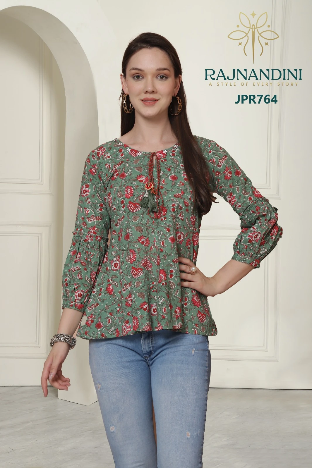 Rajnandini Aaradhya Vol 21 Pure Cotton Wholesale Tops Catalog — Wholesale, MPA wholesale from Surat — view 3